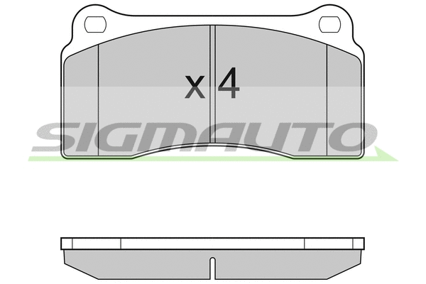 Brake Pad Set, disc brake (SPB153)