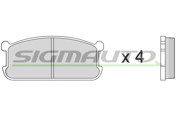 Brake Pad Set, disc brake (SPA192)