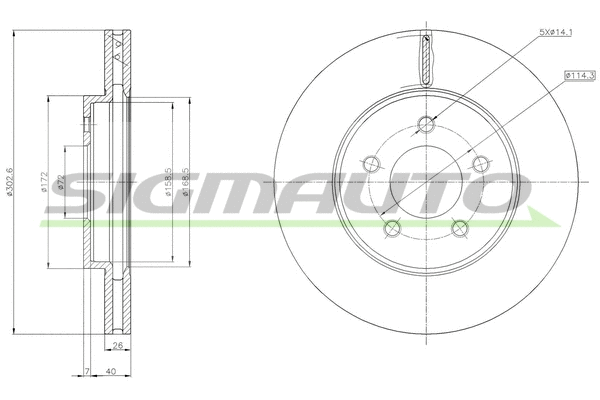 Brake Disc (DBC357V)