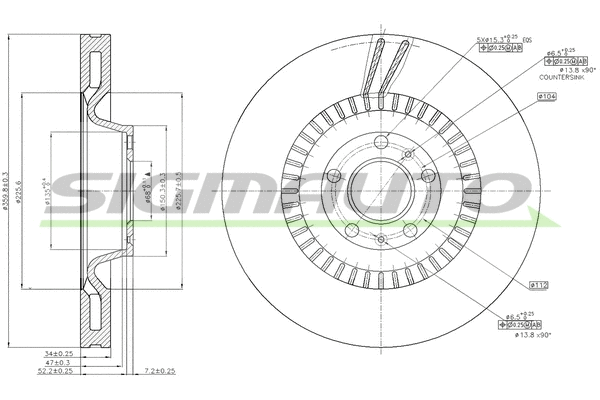 Brake Disc (DBB572V)