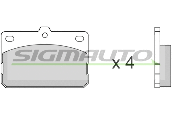 Brake Pad Set, disc brake (SPA079)