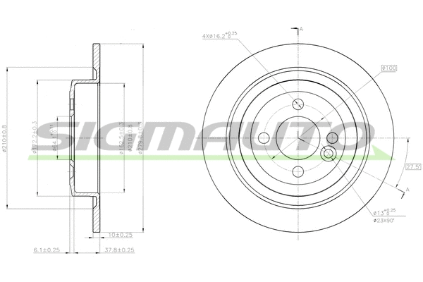 Brake Disc (DBC124S)