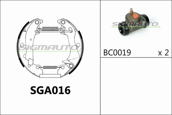 Brake Shoe Set (SGA016)