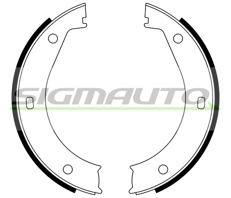 Brake Shoe Set, parking brake (SFA076)