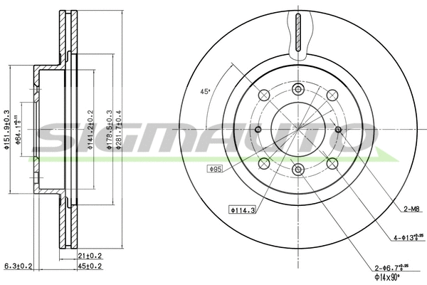 Brake Disc (DBA453V)