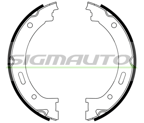 Brake Shoe Set, parking brake (SFD843)