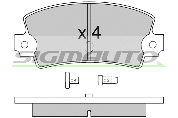 Brake Pad Set, disc brake (SPA114)