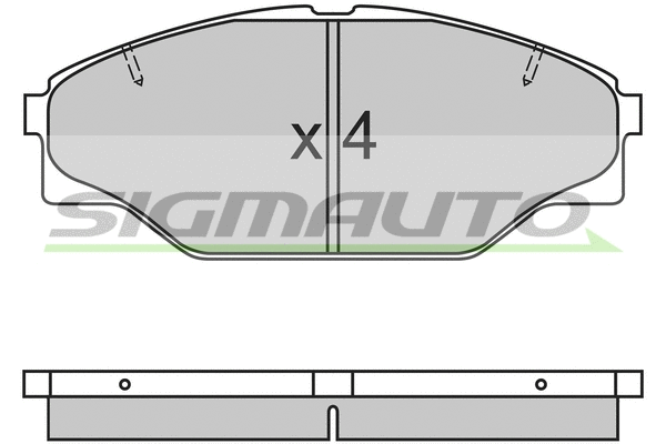 Brake Pad Set, disc brake (SPA617)