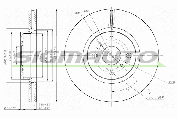 Brake Disc (DBB780V)