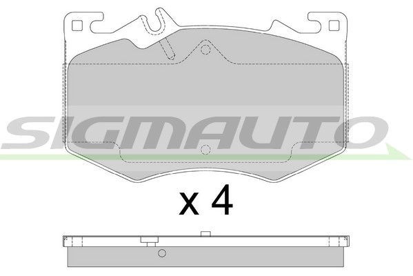 Brake Pad Set, disc brake (SPB887)