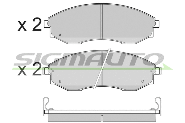 Brake Pad Set, disc brake (SPB480)