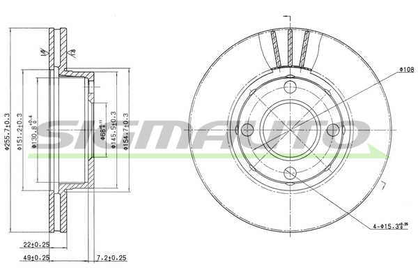 Brake Disc (DBA319V)