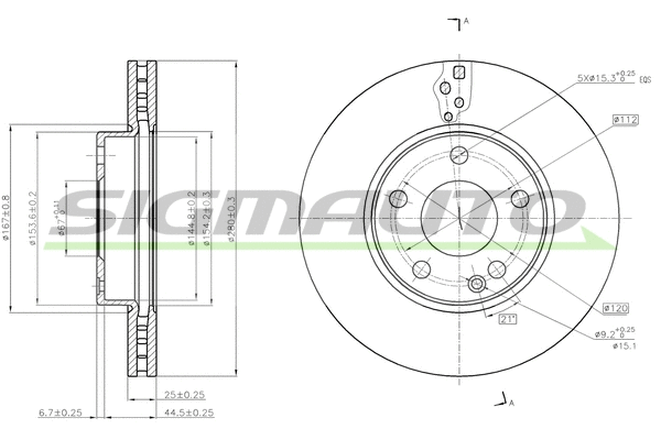 Brake Disc (DBC334V)