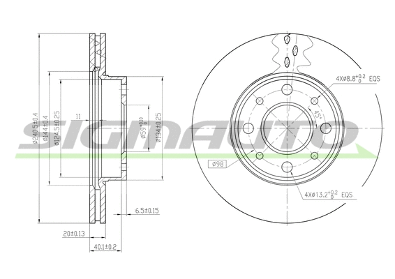 Brake Disc (DBA888V)