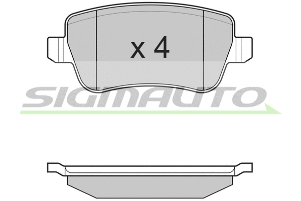 Brake Pad Set, disc brake (SPB227)