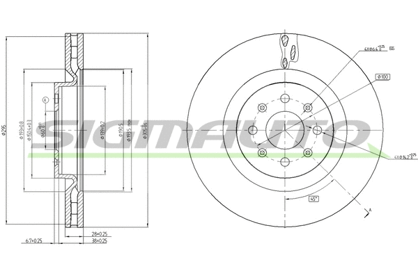 Brake Disc (DBB773V)