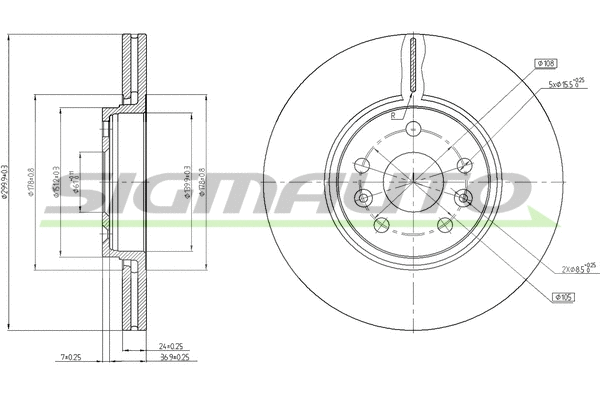 Brake Disc (DBC266V)