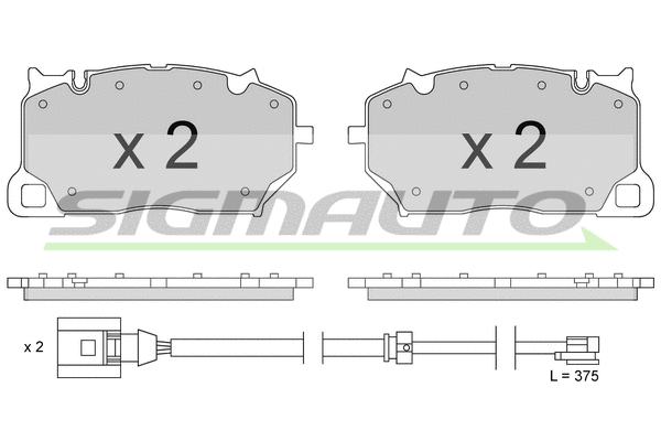 Brake Pad Set, disc brake (SPB856)