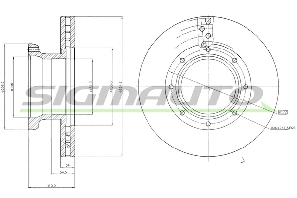 Brake Disc (DB0187V)