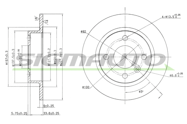 Brake Disc (DBA226S)