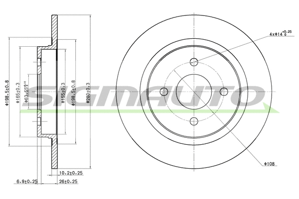 Brake Disc (DBB367S)