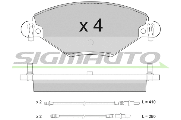 Brake Pad Set, disc brake (SPA939)