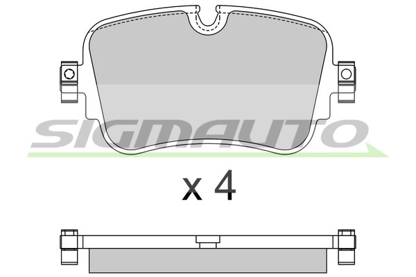 Brake Pad Set, disc brake (SPB878)
