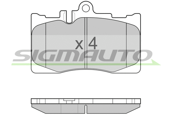 Brake Pad Set, disc brake (SPB021)