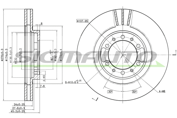 Brake Disc (DBB109V)