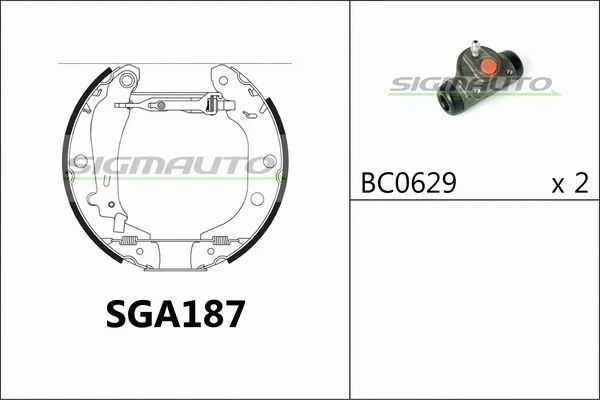 Brake Shoe Set (SGA187)