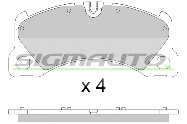 Brake Pad Set, disc brake (SPB811)