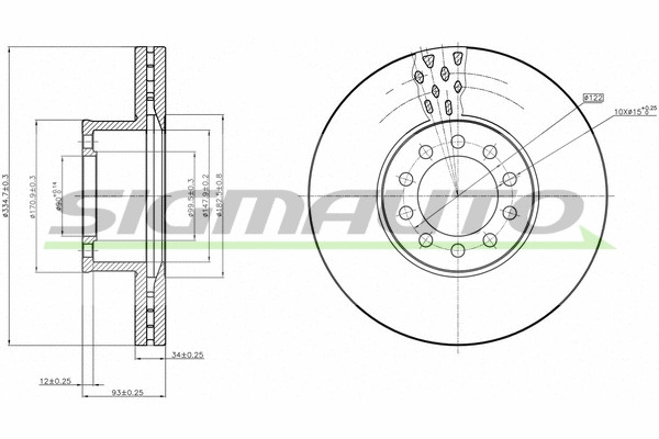 Brake Disc (DB0330V)