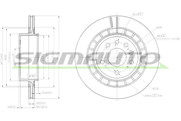 Brake Disc (DBB604V)