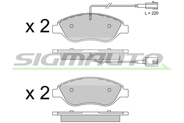 Brake Pad Set, disc brake (SPB507)