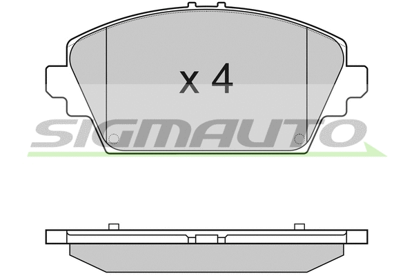 Brake Pad Set, disc brake (SPA945)