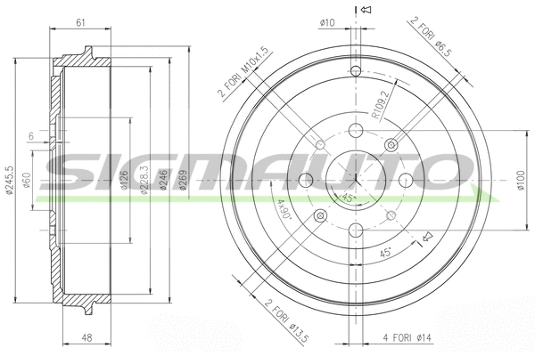 Brake Drum (DR5657)