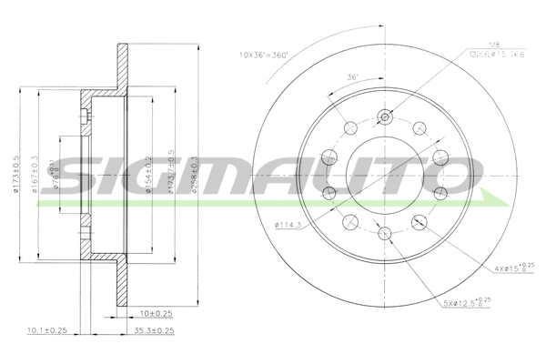 Brake Disc (DBB955S)