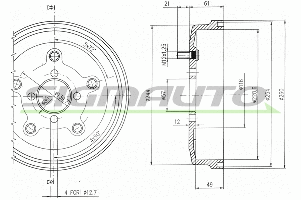 Brake Drum (DR5521)