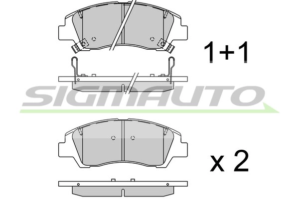 Brake Pad Set, disc brake (SPB924)