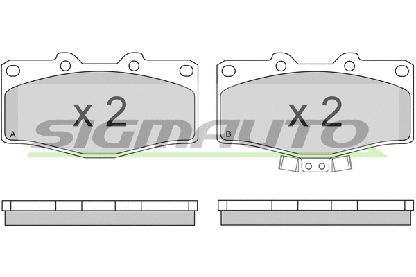 Brake Pad Set, disc brake (SPA618)