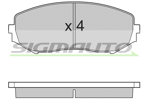 Brake Pad Set, disc brake (SPB244)