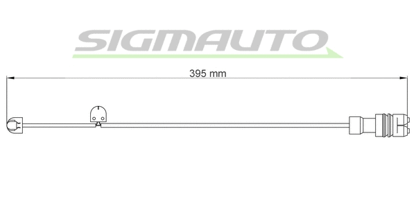 Warning Contact, brake pad wear (WI0705)