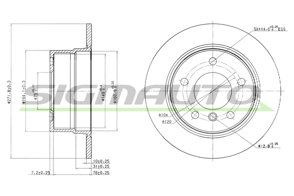 Brake Disc (DBB028S)