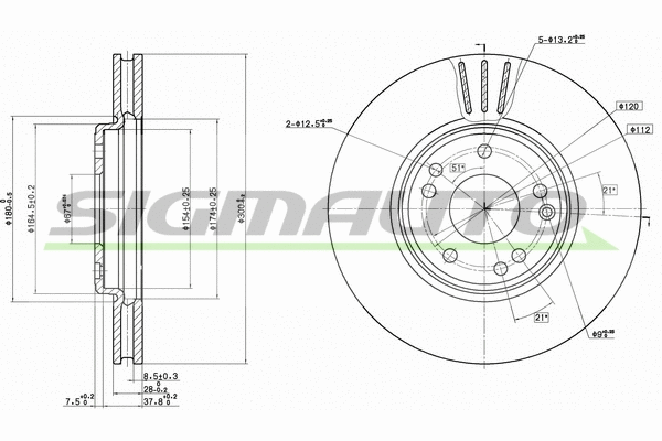 Brake Disc (DBA268V)