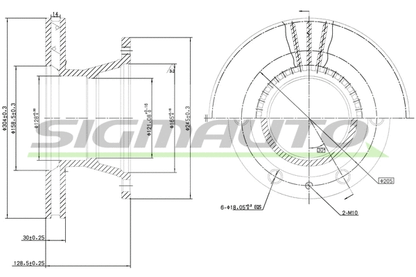 Brake Disc (DB0233V)