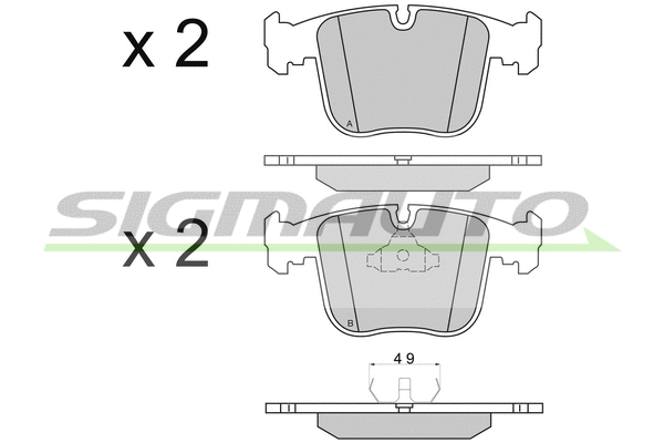 Brake Pad Set, disc brake (SPA651)