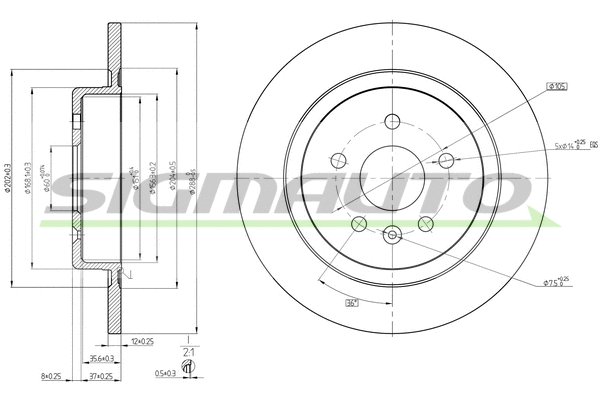 Brake Disc (DBC425S)