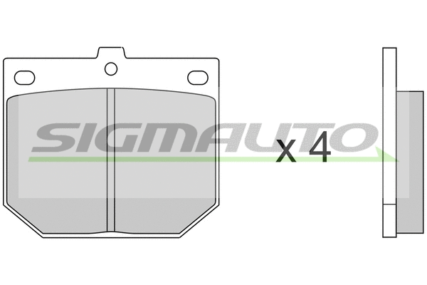 Brake Pad Set, disc brake (SPA078)