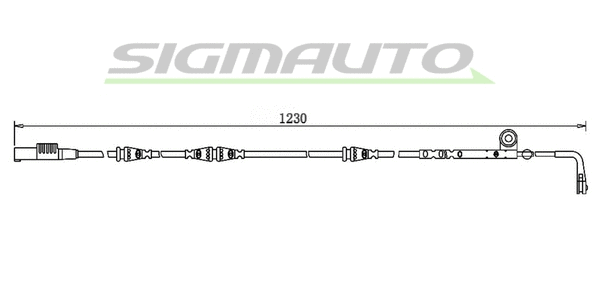 Warning Contact, brake pad wear (WI0763)