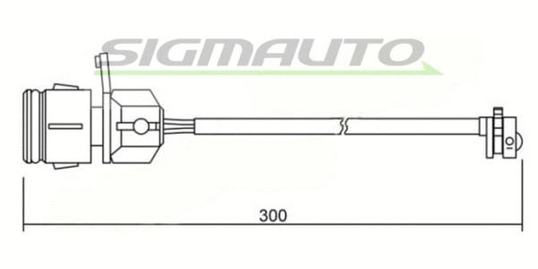 Warning Contact, brake pad wear (WI0648)